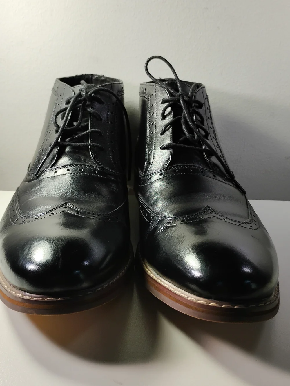 Stacy Adams polished black